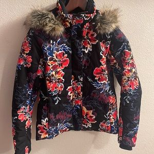 Obermeyer Tuscany II Insulated Ski Jacket in Boom Blooms Women’s Size 4 Like New